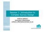 Introduction to complex survey design