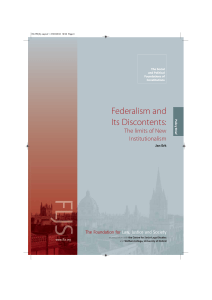 Federalism and Its Discontents - Foundation for Law, Justice and