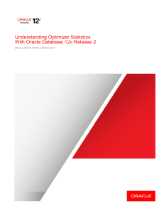 Understanding Optimizer Statistics with Oracle Database 12c