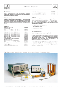 LEP 4.4.03 Inductance of solenoids