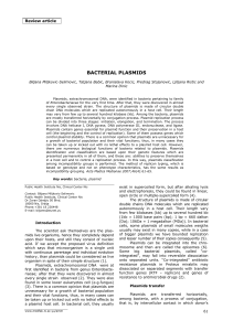 bacterial plasmids - Acta Medica Medianae