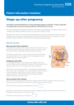 Shape up after pregnancy