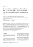 Polymorphisms of glutathione S-transferase Mu 1 (GSTM1), Theta 1