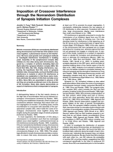 Imposition of Crossover Interference through the