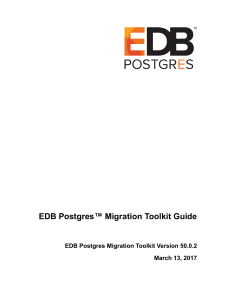 EDB Postgres Migration Guide