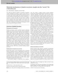 Molecular mechanisms of platelet exocytosis: insights into the