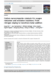 Carbon nanocomposite catalysts for oxygen reduction: from nitrogen