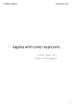 Algebra with Career Applicaons