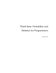Think Stats: Probability and Statistics for