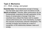 Work energy and power