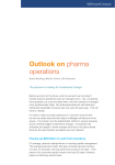 Outlook on pharma operations