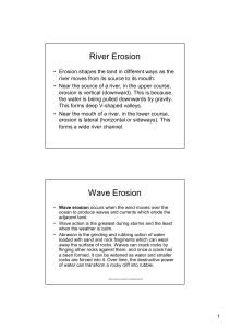 World Geography Ch 3 Wave Erosion [Compatibility Mode]