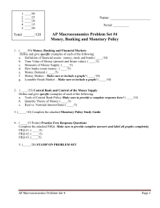 MACRO Unit 4 Problem Set