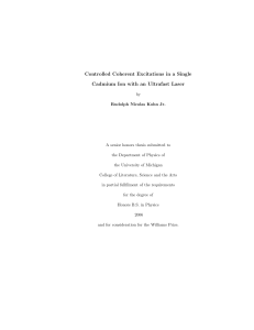 Controlled Coherent Excitations in a Single Cadmium Ion with an