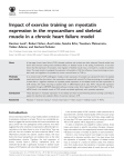 Impact of exercise training on myostatin expression in the