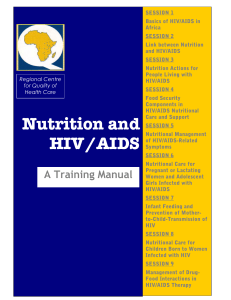 Nutrition and HIV/AIDS