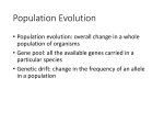 Population Evolution