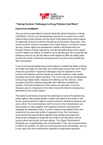 “Taking Control: Pathways to Drug Policies that Work”