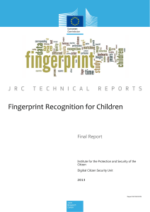 Fingerprint Recognition for Children