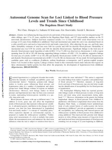 Autosomal Genome Scan for Loci Linked to Blood