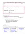 Honors Algebra: Linear Equation Webquest