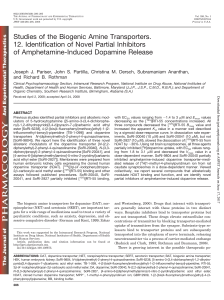 Studies of the Biogenic Amine Transporters. 12. Identification of