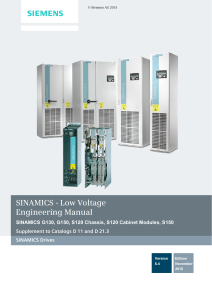SINAMICS - Low Voltage Engineering Manual s