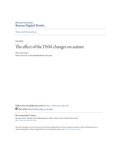 The effect of the DSM changes on autism