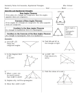 Geometry Notes G.6 Isosceles, Equilateral Triangles Mrs. Grieser