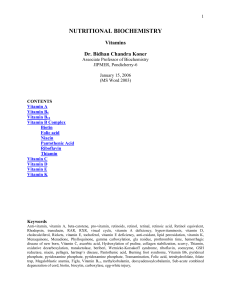 nutritional biochemistry