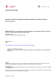 University of Groningen Interactions between carbohydrate