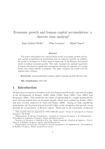 Economic growth and human capital accumulation: a discrete