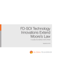 FD-SOI Technology Innovations Extend Moore`s Law