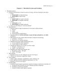 Chapter 2 - Microbial Growth and Nutrition