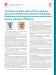 Prof. Raimund Erbel and Prof. Victor Aboyans discuss the 2014