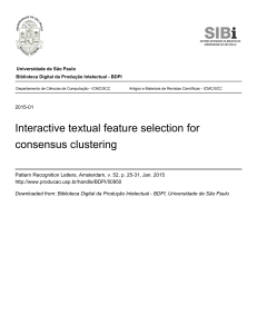 Interactive textual feature selection for consensus