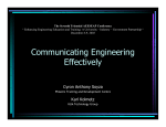 Communicating Effectively between Engineers