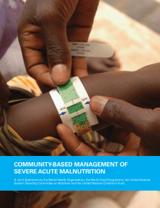 community-based management of severe acute malnutrition