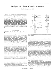 Analysis of Linear Coaxial Antennas