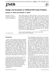 Design and Evolution of Artificial M13 Coat Proteins