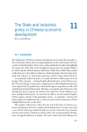 The State and industrial policy in Chinese economic