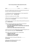 Unit C Cells and Disease Study Guide 2015/2016 KEY NAME