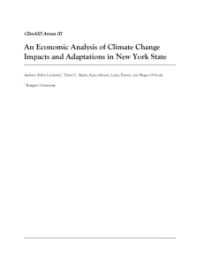 An Economic Analysis of Climate Change Impacts and Adaptations