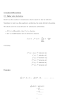 17 Implicit Differentiation 17.1 Higher order derivatives Recall to go