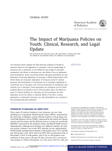 The Impact of Marijuana Policies on Youth: Clinical, Research, and