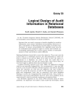 Logical Design of Audit Information in Relational Databases