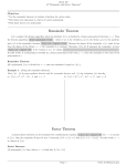 Remainder Theorem Factor Theorem