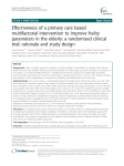 Effectiveness of a primary care based multifactorial intervention to