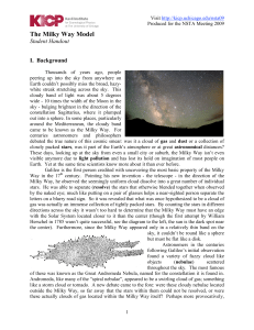 The Milky Way Model - University of Chicago