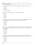 Lesson Assessment: Speciation